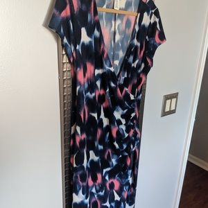 EUC London Times Size 16 Stretchy Wrap Dress